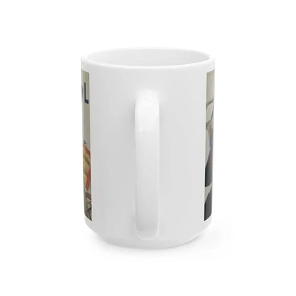 Baseball advertisement - White Coffee Mug - Go Mug Yourself