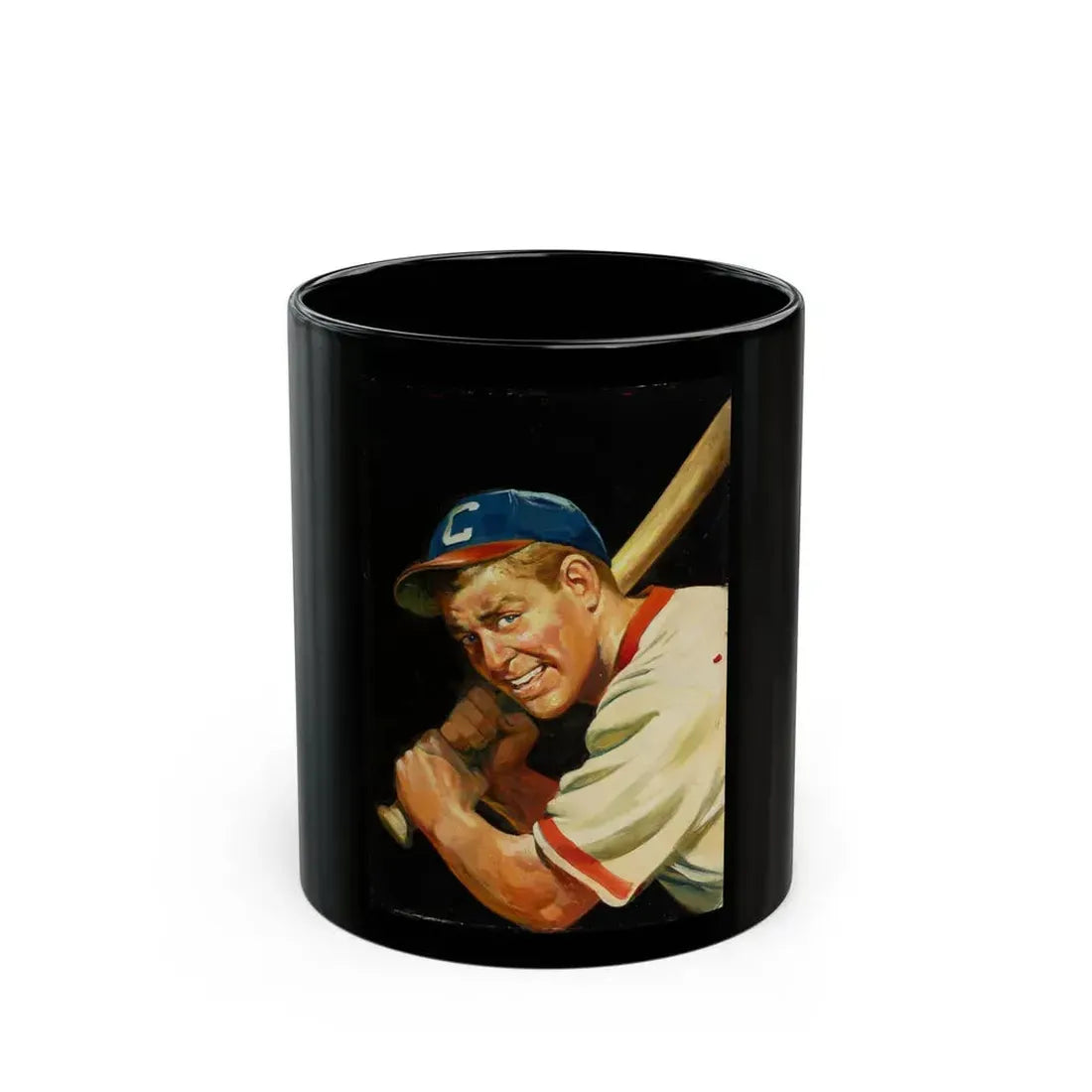 Baseball Batter - Black Coffee Mug 11oz - Go Mug Yourself