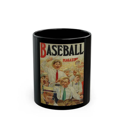 Baseball Magazine cover, July (1) - Black Coffee Mug 11oz - Go Mug Yourself