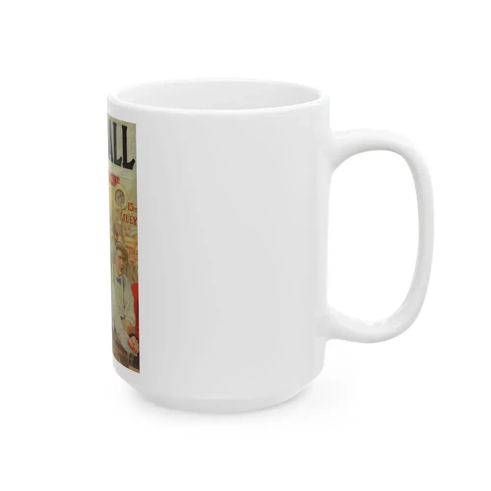 Baseball Magazine cover, July (1) - White Coffee Mug - Go Mug Yourself