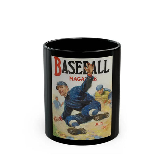 Baseball Magazine cover, July (2) - Black Coffee Mug 11oz - Go Mug Yourself