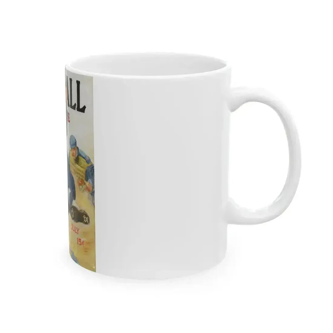 Baseball Magazine cover, July (2) - White Coffee Mug - Go Mug Yourself