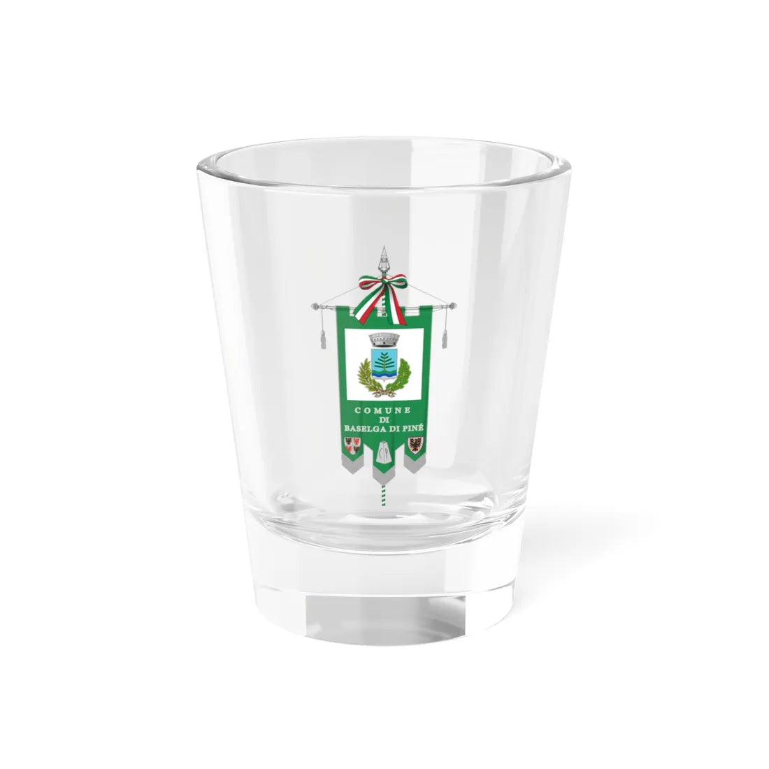 Baselga di Piné-Gonfalone (Italy) Shot Glass 1.5oz 1.5oz - Go Mug Yourself