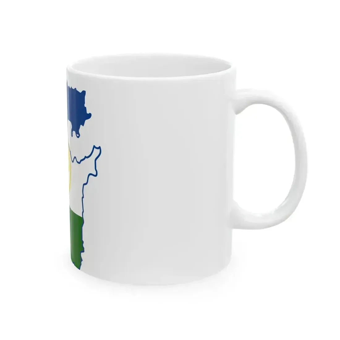 Bashkir-geo-stub (Russia) White Coffee Mug - Go Mug Yourself