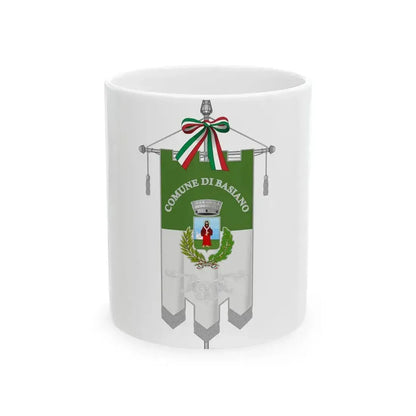 Basiano-Gonfalone (Italy) White Coffee Mug 11oz - Go Mug Yourself
