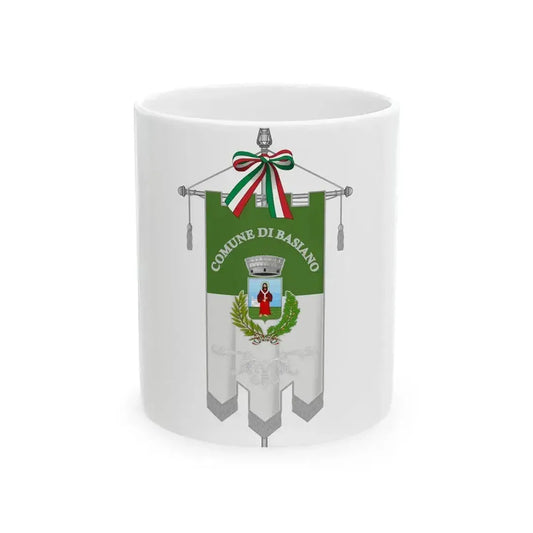 Basiano-Gonfalone (Italy) White Coffee Mug 11oz - Go Mug Yourself