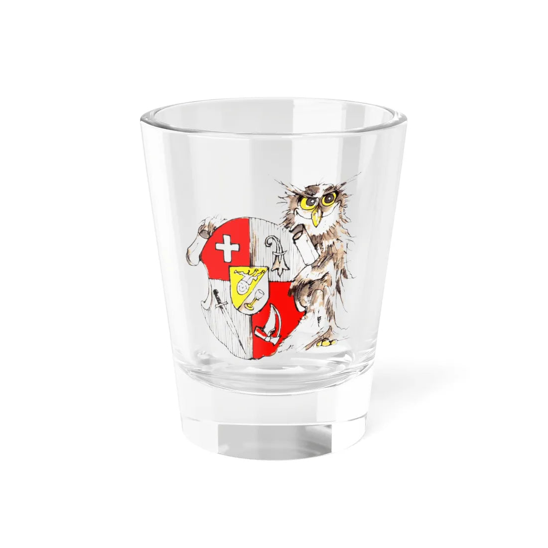 Basilea (Switzerland) (Coat of Arms) Shot Glass 1.5oz 1.5oz - Go Mug Yourself
