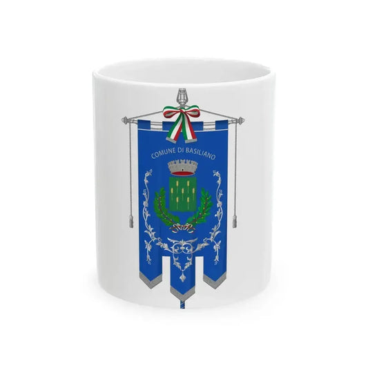 Basiliano-Gonfalone (Italy) White Coffee Mug 11oz - Go Mug Yourself