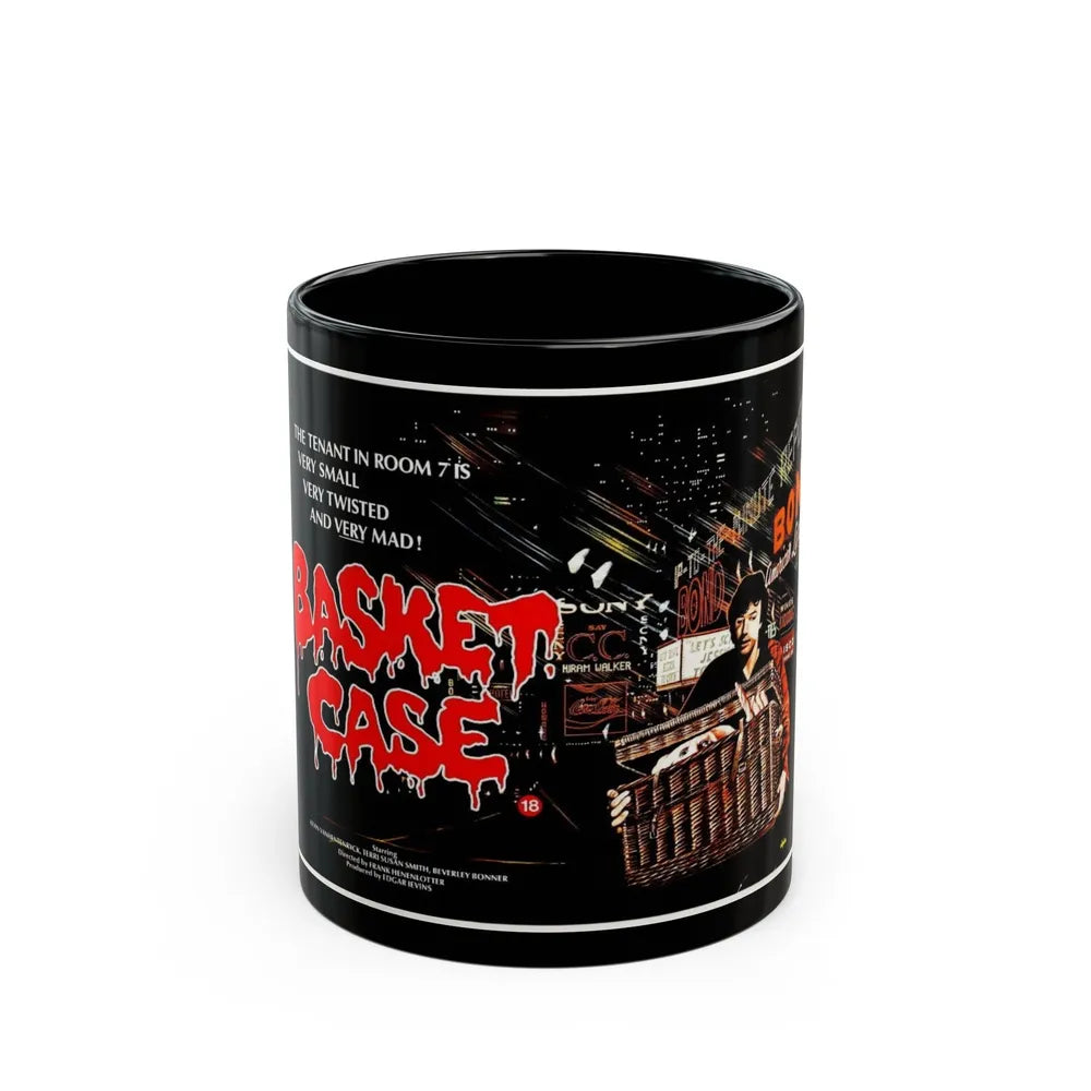 BASKET CASE 1982 Movie Poster - Black Coffee Mug-11oz-Go Mug Yourself