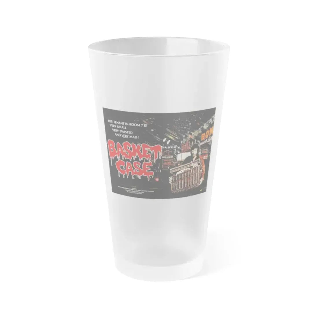 BASKET CASE 1982 Movie Poster - Frosted Pint Glass 16oz Default Title - Go Mug Yourself