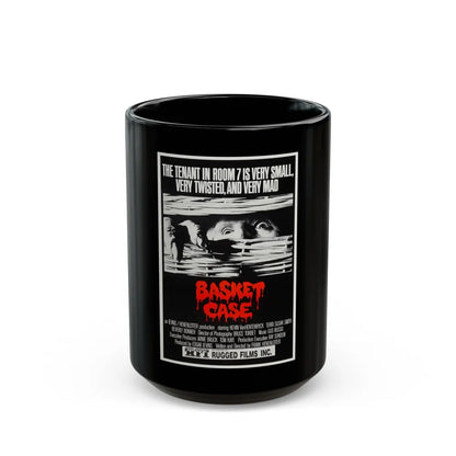 BASKET CASE (2) 1982 Movie Poster - Black Coffee Mug-15oz-Go Mug Yourself