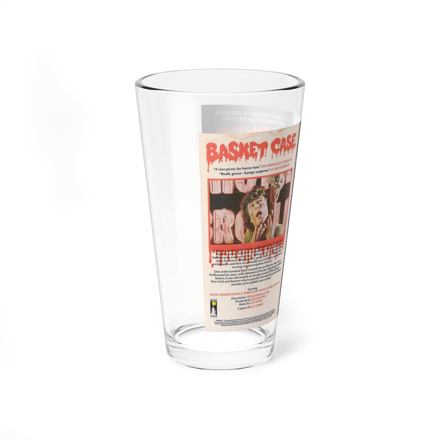 BASKET CASE (VHS COVER) Pint Glass 16oz-Go Mug Yourself