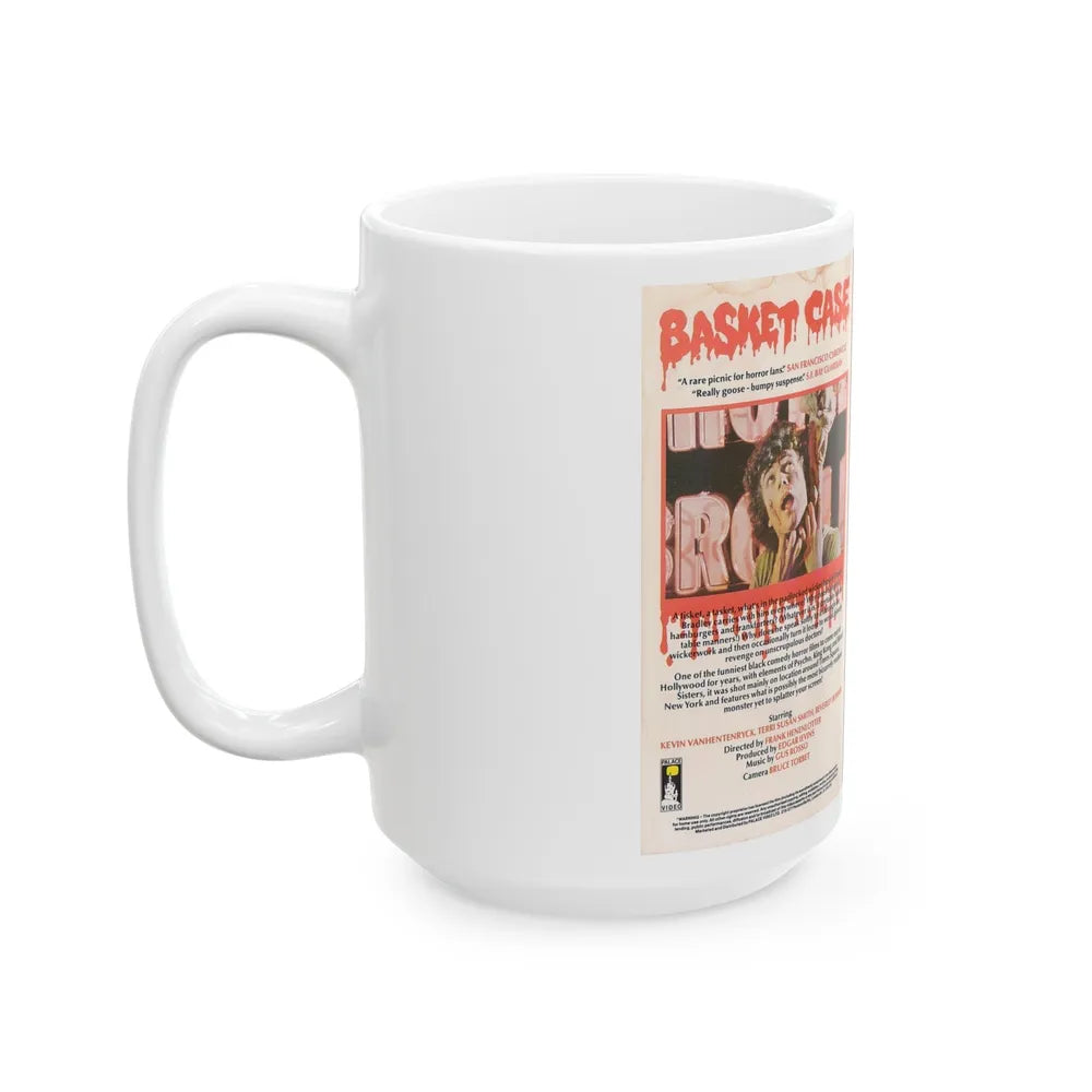 BASKET CASE (VHS COVER) - White Coffee Mug-Go Mug Yourself