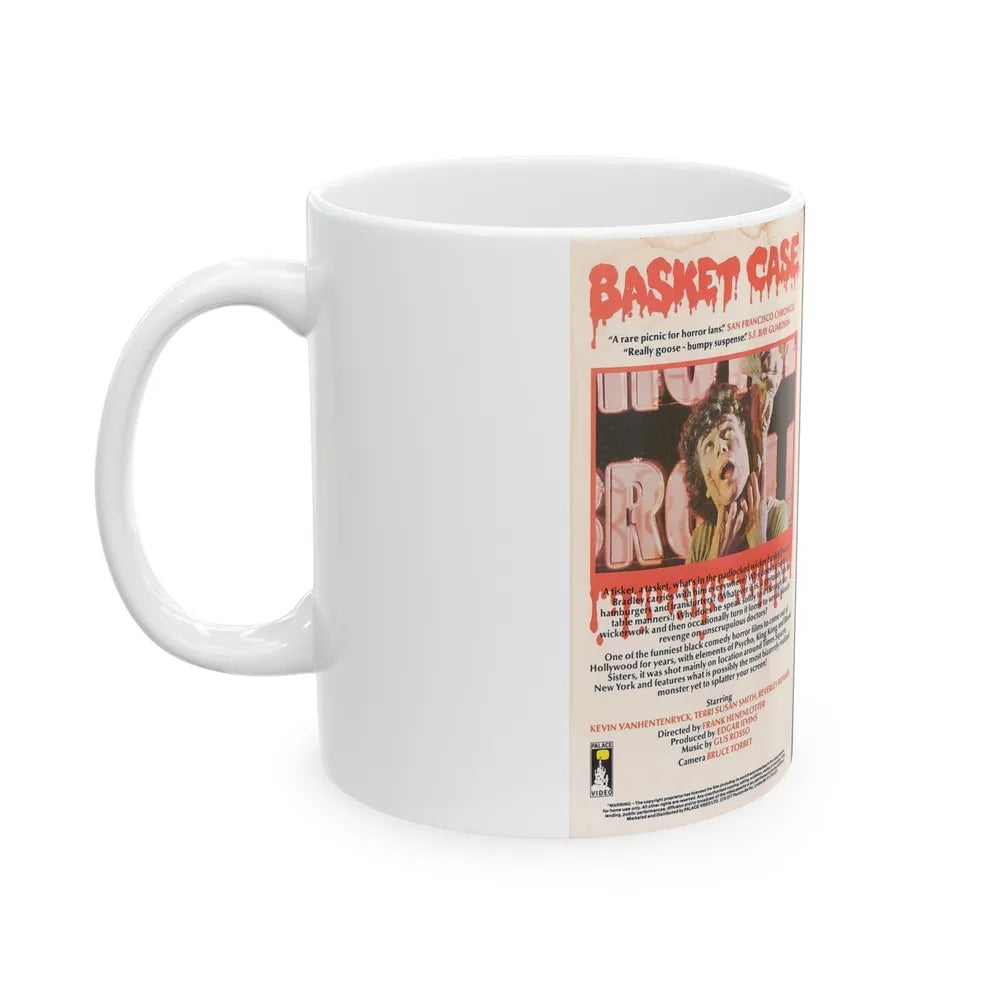 BASKET CASE (VHS COVER) - White Coffee Mug-Go Mug Yourself