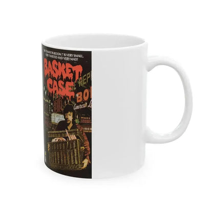 BASKET CASE (VHS COVER) - White Coffee Mug - Go Mug Yourself