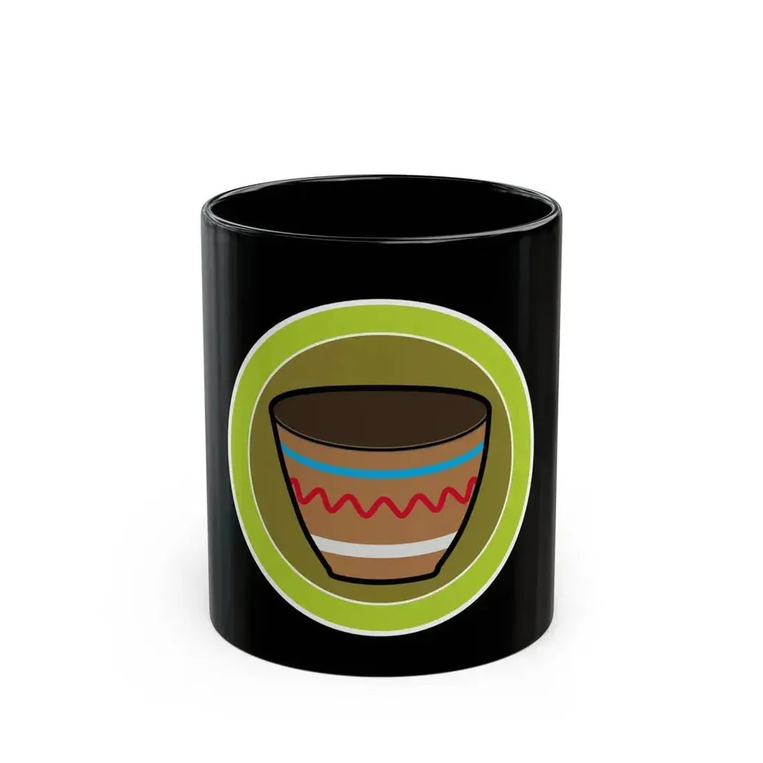 Basketry (Boy Scout Merit Badge) Black Coffee Mug 11oz - Go Mug Yourself