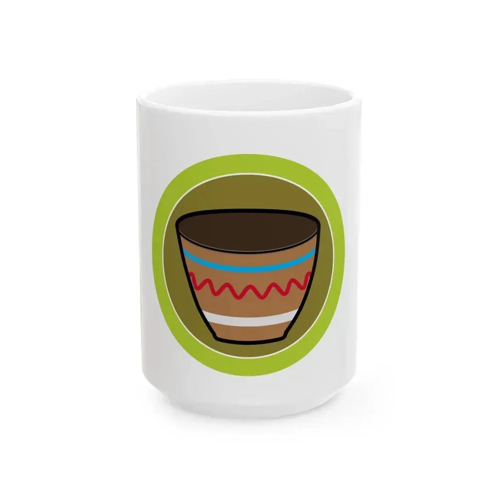Basketry (Boy Scout Merit Badge) White Coffee Mug 15oz - Go Mug Yourself