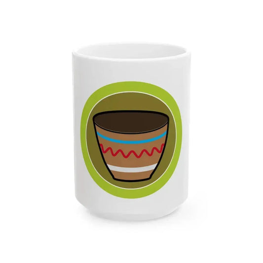 Basketry (Boy Scout Merit Badge) White Coffee Mug 15oz - Go Mug Yourself
