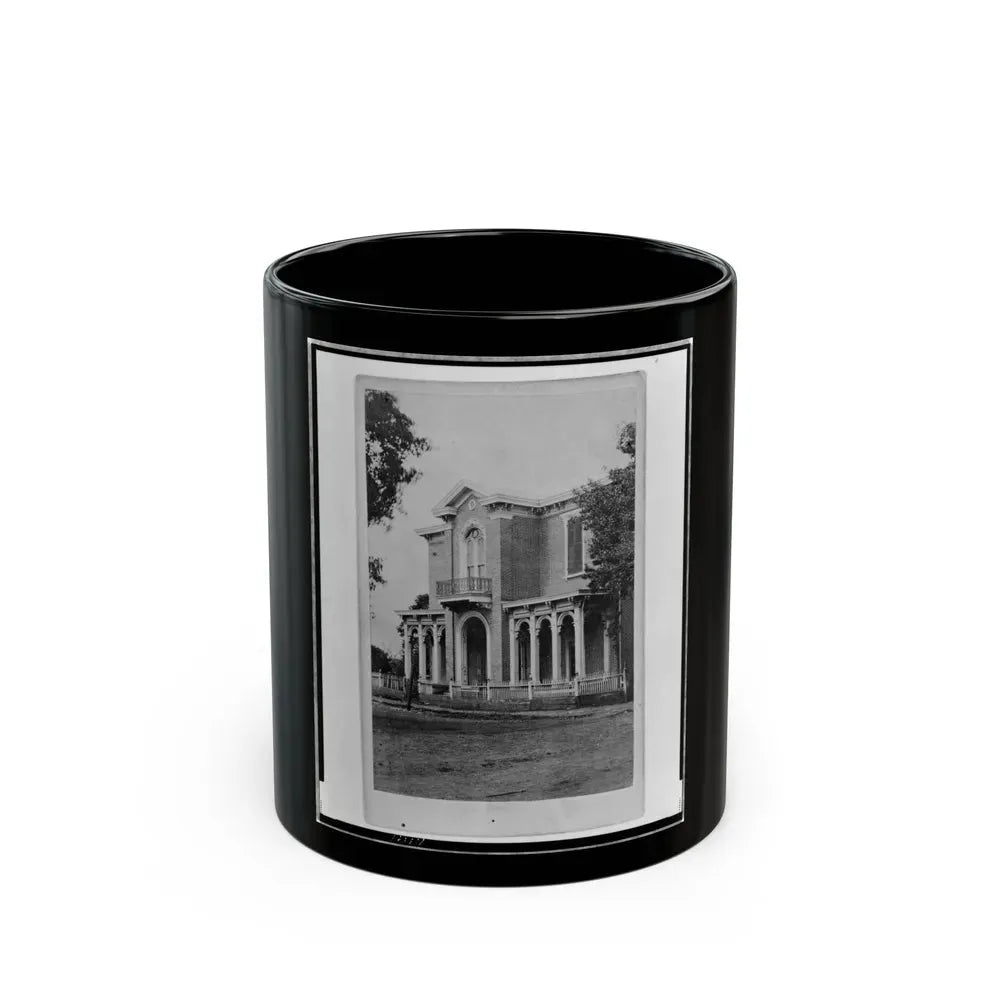 Bassett's House, Murfreesboro, Tenn., Formerly Quarters Of Col. Goddard, Asst. Adjt. Gen. To Maj. Gen. Rosecrans (U.S. Civil War) Black Coffee Mug 11oz - Go Mug Yourself