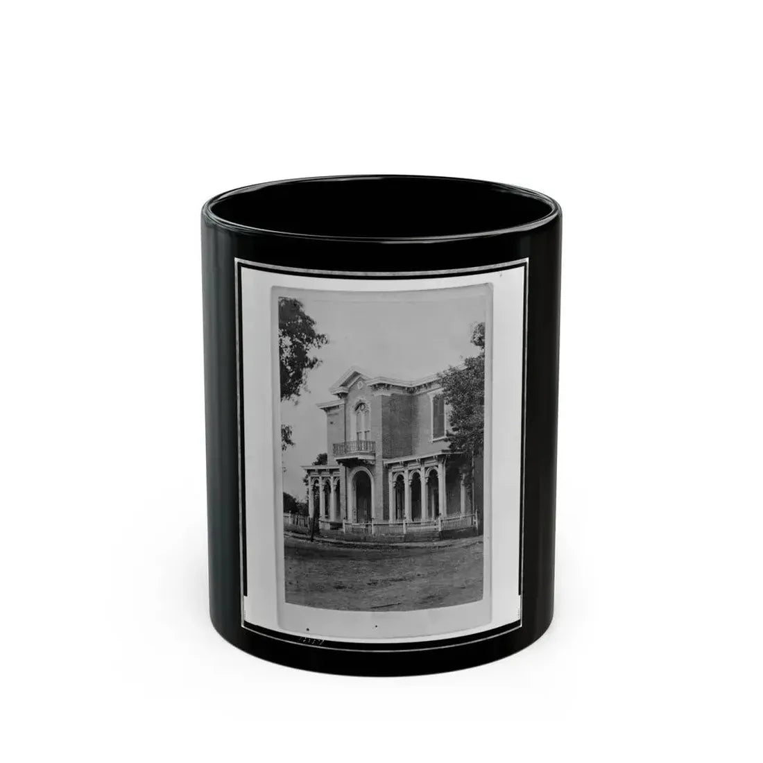 Bassett's House, Murfreesboro, Tenn., Formerly Quarters Of Col. Goddard, Asst. Adjt. Gen. To Maj. Gen. Rosecrans (U.S. Civil War) Black Coffee Mug 11oz - Go Mug Yourself