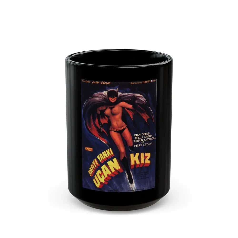 BATGIRL (TURKISH) Movie Poster - Black Coffee Mug-15oz-Go Mug Yourself