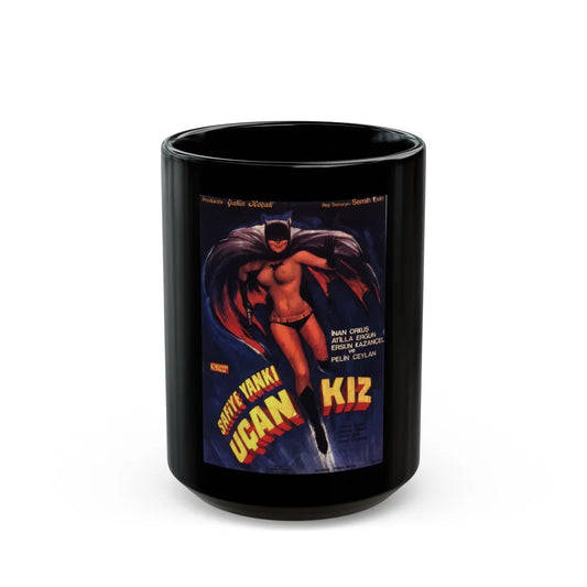 BATGIRL (TURKISH) Movie Poster - Black Coffee Mug-15oz-Go Mug Yourself