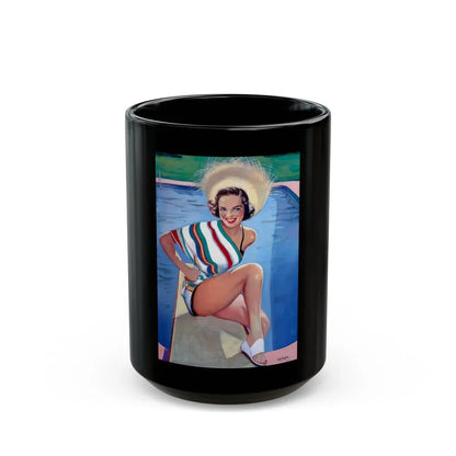 Bathing Beauty - Black Coffee Mug 15oz - Go Mug Yourself