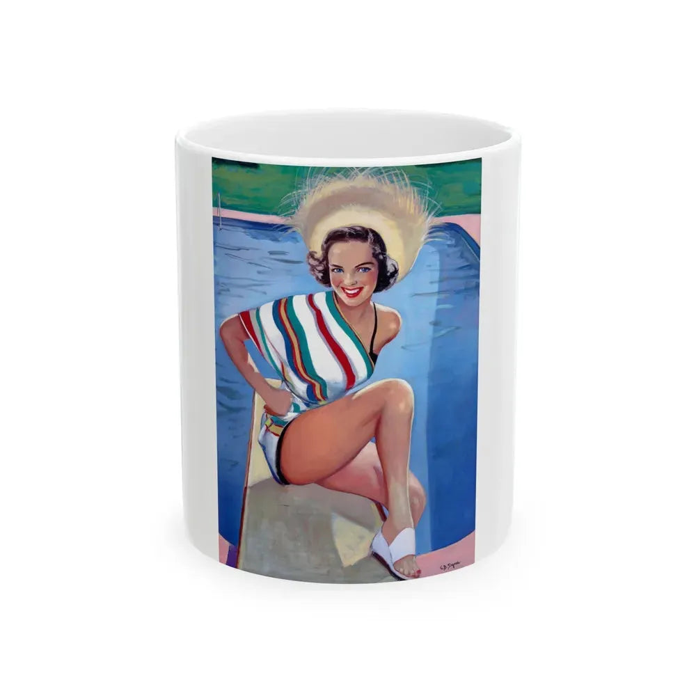 Bathing Beauty - White Coffee Mug 11oz - Go Mug Yourself