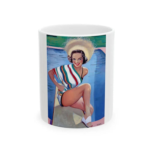 Bathing Beauty - White Coffee Mug 11oz - Go Mug Yourself
