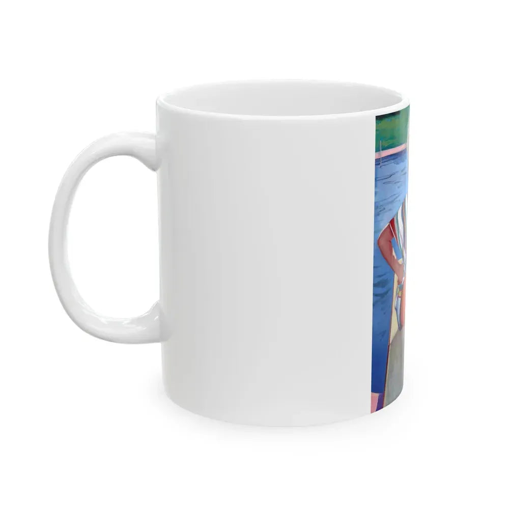 Bathing Beauty - White Coffee Mug - Go Mug Yourself