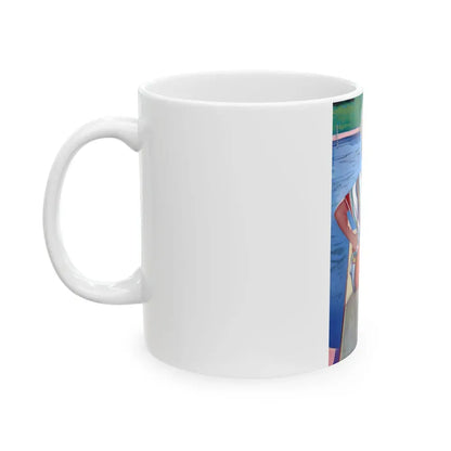 Bathing Beauty - White Coffee Mug - Go Mug Yourself