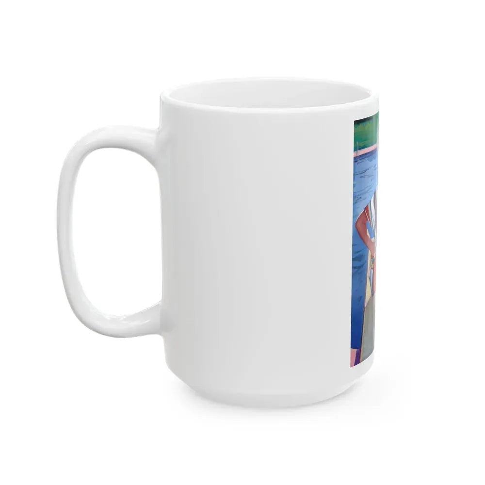 Bathing Beauty - White Coffee Mug - Go Mug Yourself