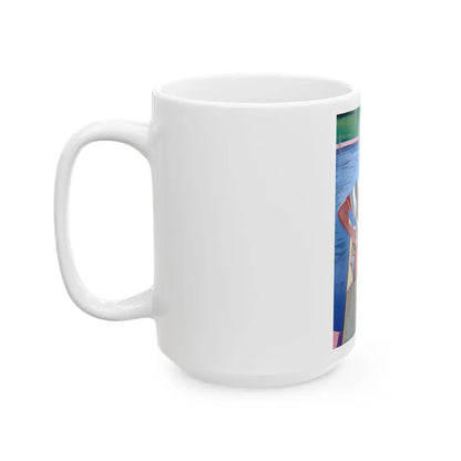 Bathing Beauty - White Coffee Mug - Go Mug Yourself