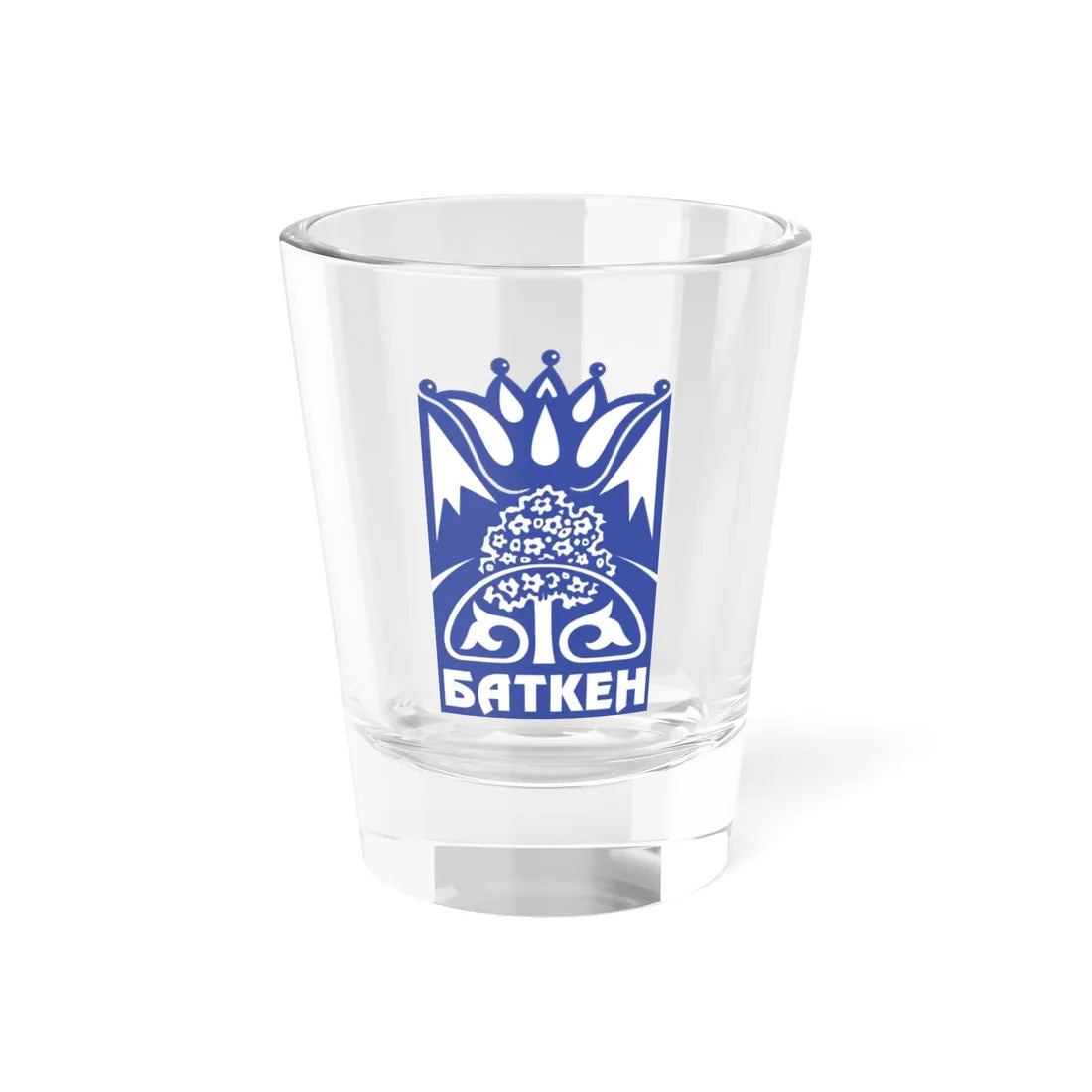 Batken obl coa (Kyrgyzstan) (Coat of Arms) Shot Glass 1.5oz 1.5oz - Go Mug Yourself