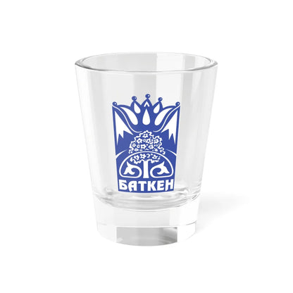 Batken obl coa (Kyrgyzstan) (Coat of Arms) Shot Glass 1.5oz 1.5oz - Go Mug Yourself