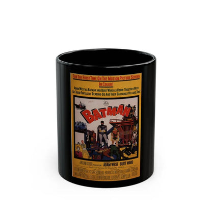 BATMAN (ADAM WEST) 1966 Movie Poster - Black Coffee Mug-11oz-Go Mug Yourself