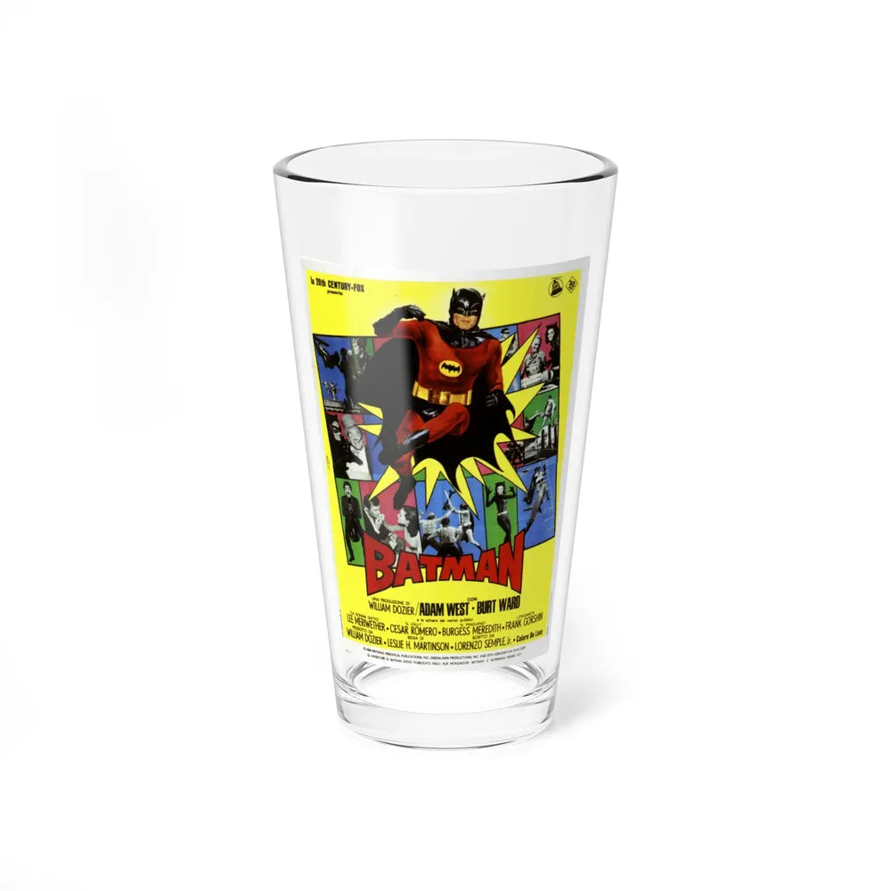 BATMAN (ADAM WEST 3) 1966 Movie Poster - Pint Glass 16oz-16oz-Go Mug Yourself