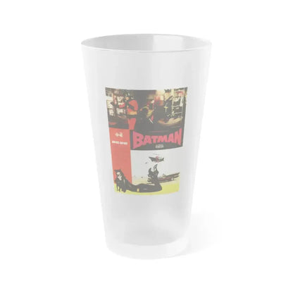 BATMAN (ADAM WEST - FRENCH) 1966 Movie Poster - Frosted Pint Glass 16oz 16oz Frosted - Go Mug Yourself