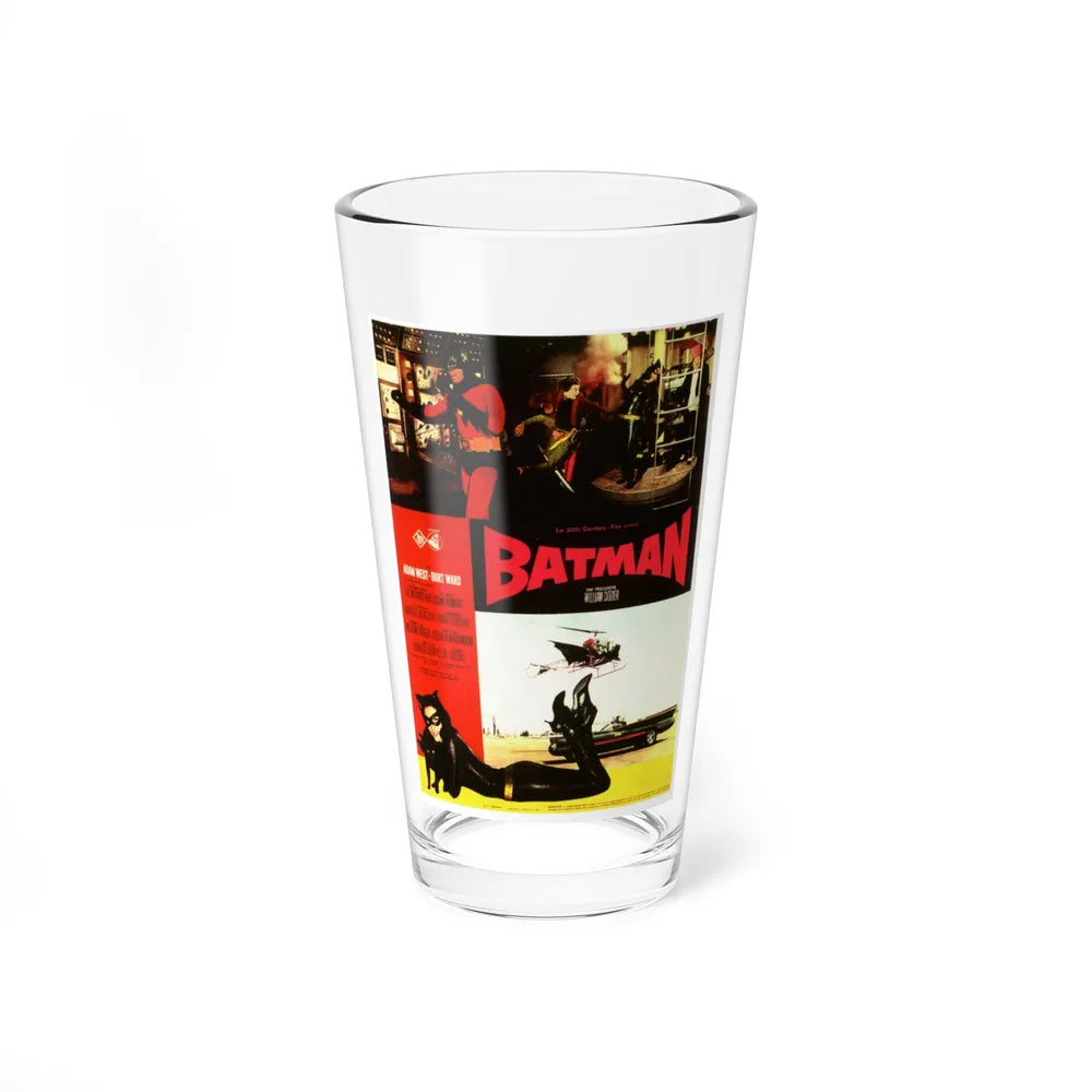 BATMAN (ADAM WEST - FRENCH) 1966 Movie Poster - Pint Glass 16oz-16oz-Go Mug Yourself