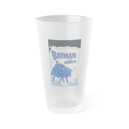 BATMAN AND ROBIN 1966 Movie Poster - Frosted Pint Glass 16oz-16oz-Frosted-Go Mug Yourself