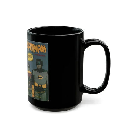 BATMAN AND ROBIN AND OTHER SUPER HEROES (VHS COVER) - Black Coffee Mug - Go Mug Yourself