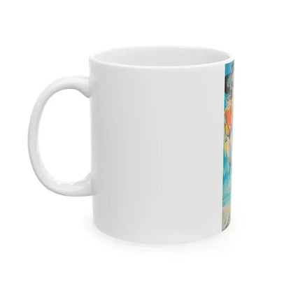 Batman and Robin, movie poster illustrations (1) - White Coffee Mug - Go Mug Yourself