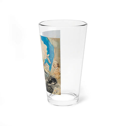 Batman and Robin, movie poster illustrations (2) (Magazine Illustration) Pint Glass 16oz-Go Mug Yourself