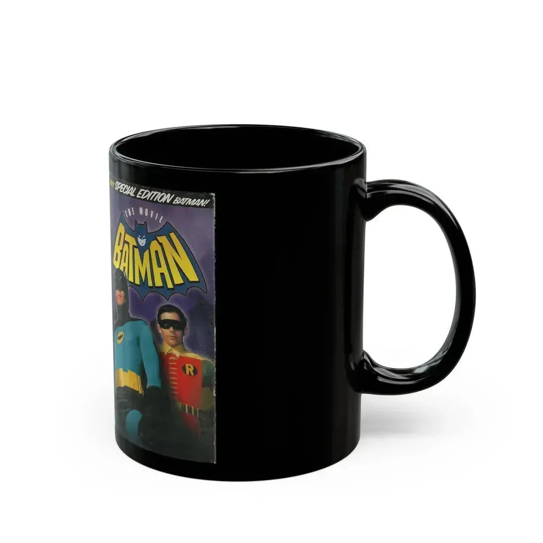 BATMAN THE MOVIE (VHS COVER) - Black Coffee Mug - Go Mug Yourself