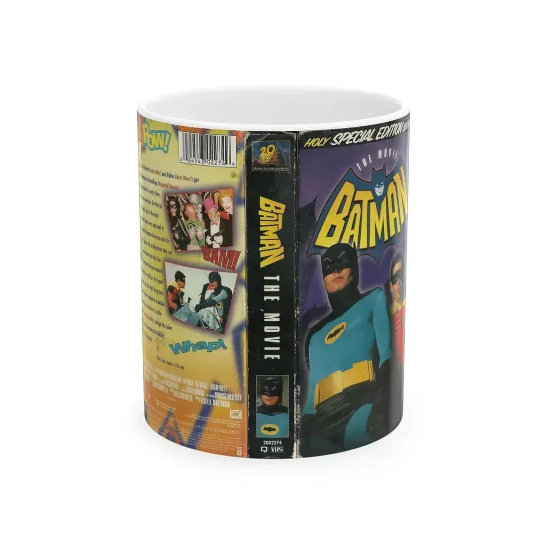 BATMAN THE MOVIE (VHS COVER) - White Coffee Mug 11oz - Go Mug Yourself