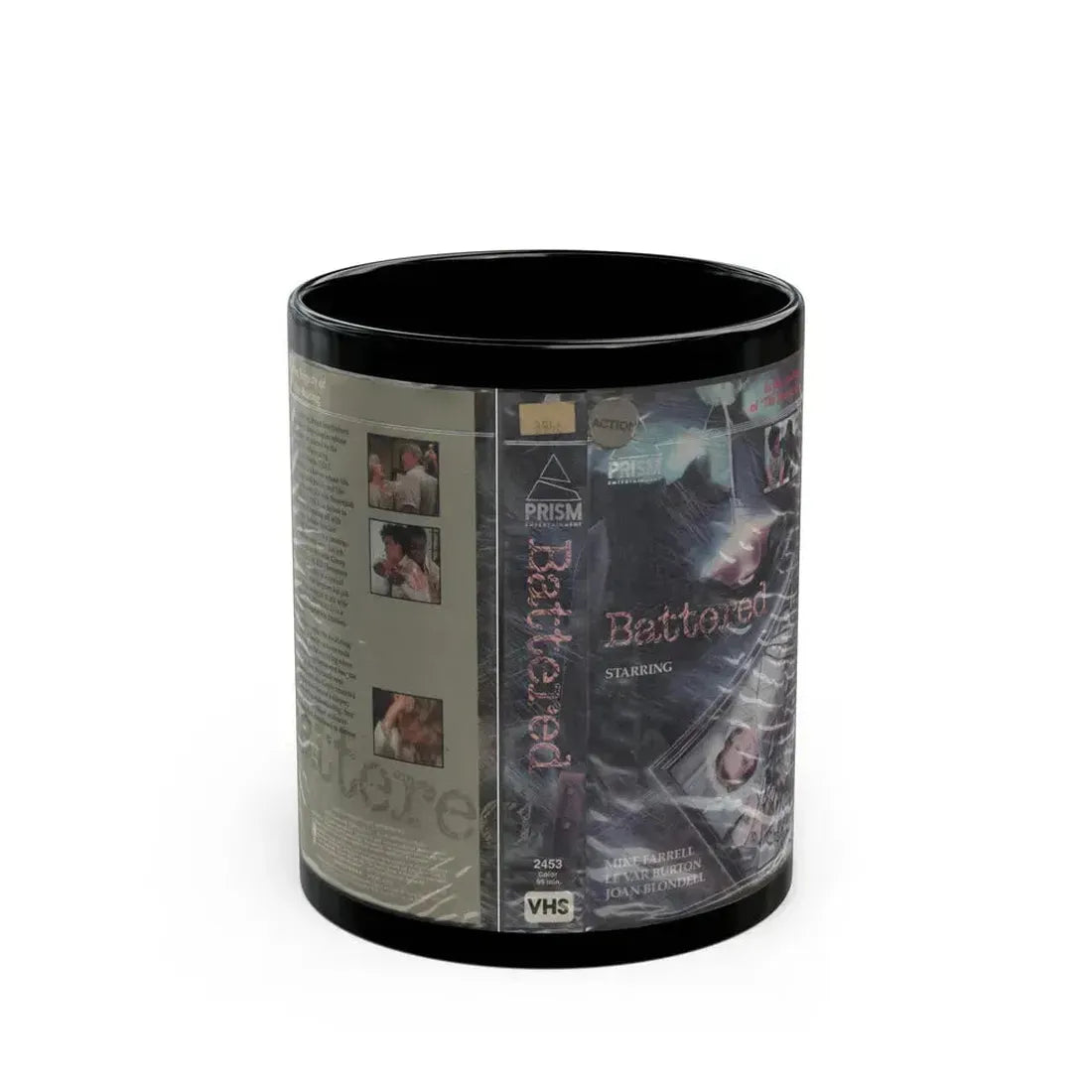 BATTERED (VHS COVER) - Black Coffee Mug 11oz - Go Mug Yourself