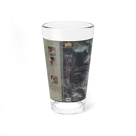 BATTERED (VHS COVER) Pint Glass 16oz 16oz - Go Mug Yourself