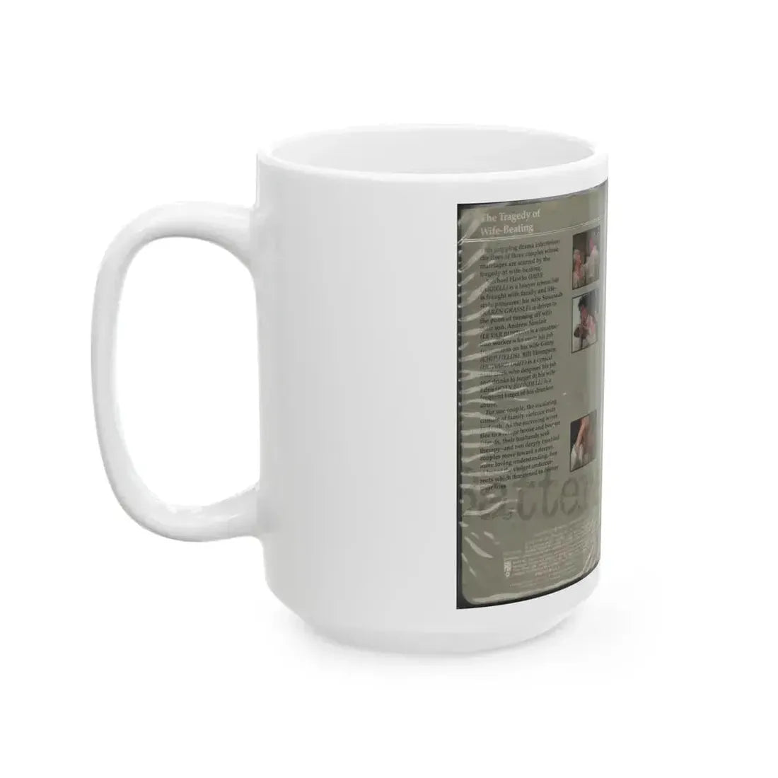 BATTERED (VHS COVER) - White Coffee Mug - Go Mug Yourself
