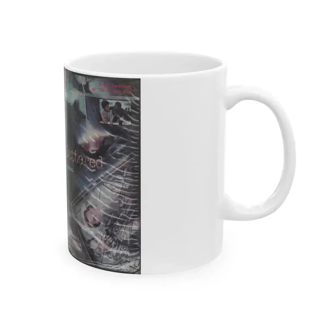 BATTERED (VHS COVER) - White Coffee Mug - Go Mug Yourself
