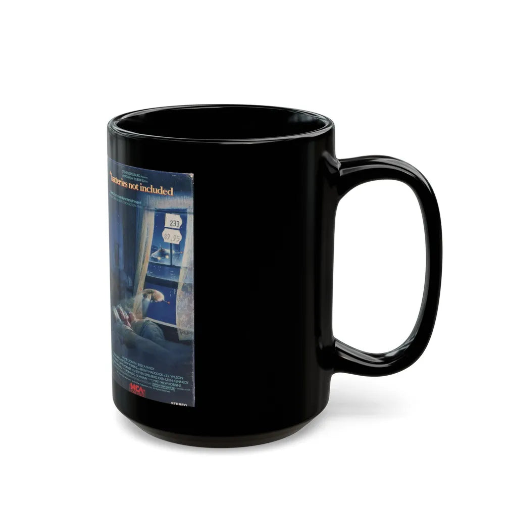 BATTERIES NOT INCLUDED (VHS COVER) - Black Coffee Mug-Go Mug Yourself